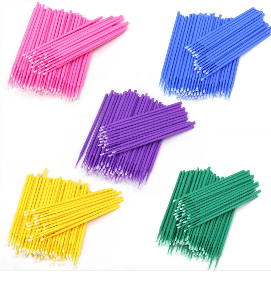 Eyelash Extension Remover - 100Pcs/bag Disposable Eyelash Brush Lash Removing