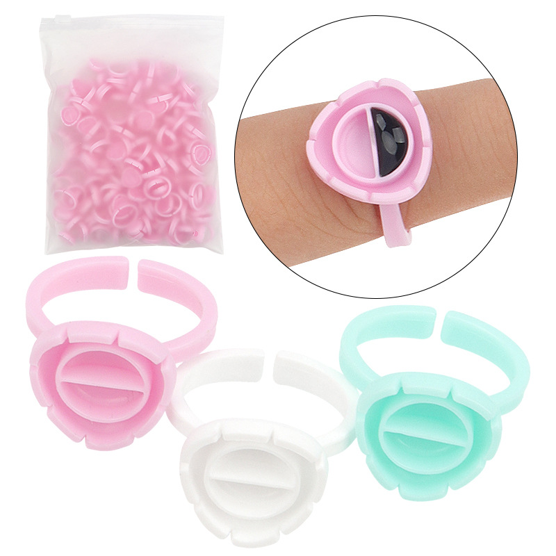Eyelash Extension Usa - 100Pcs Disposable Eyelash Extension Glue Fan