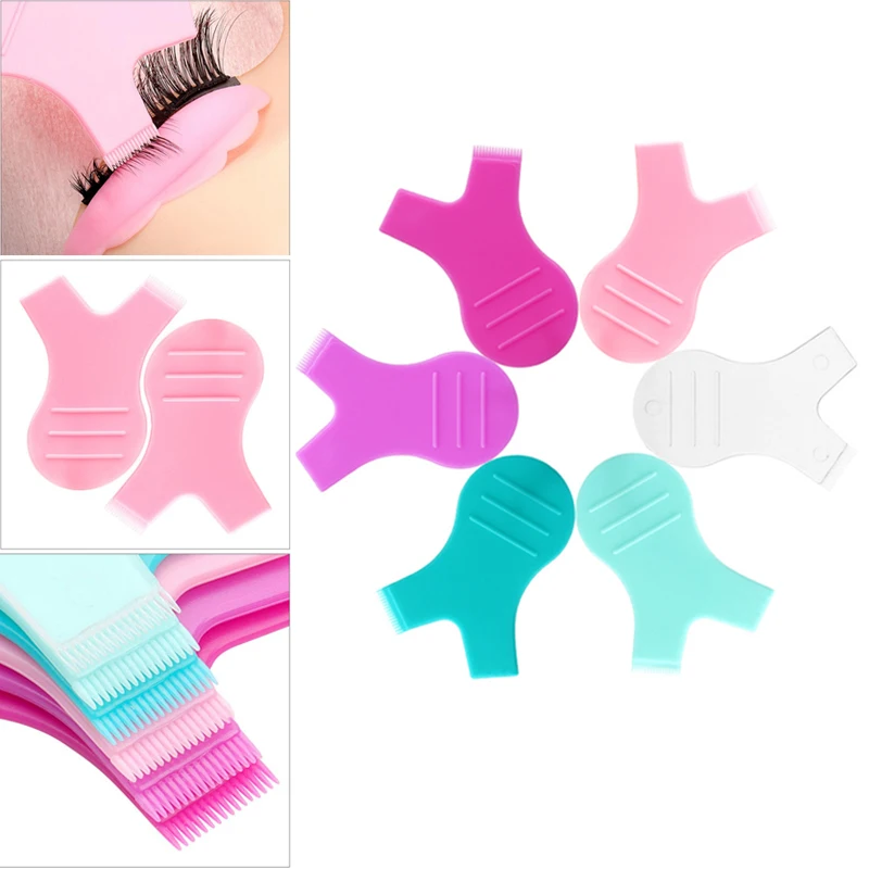 Eyelash Extension Y Shape - 10pcs Eyelash Brushes Reuseable Plastic Clean