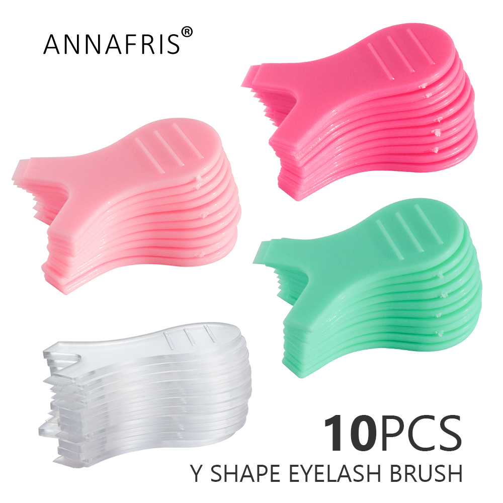 Eyelash Extension Y Shape - 10pcs Eyelash Extension Y-shaped Brush Hot
