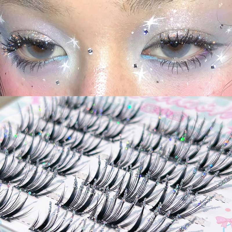 Eyelash Extension Korean - Mixiaohe Korean Style Self-Adhesive Diamond Lashes