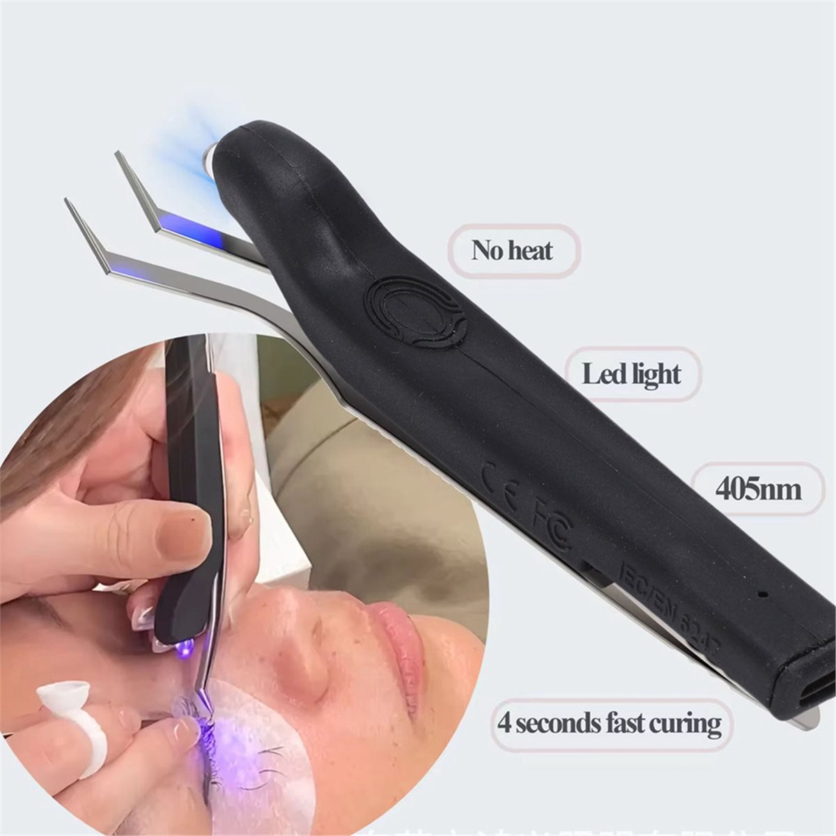 Eyelash Extension Led - useful UV Rechargeable Tweezers for Eyelash