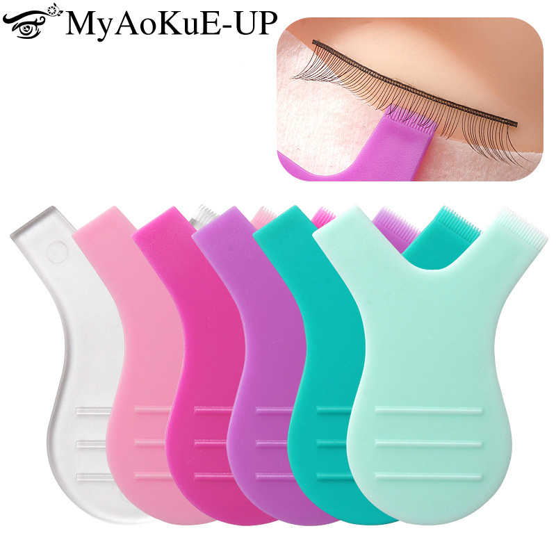 Eyelash Extension Y Shape - 10pcs Eyelash Makeup Brushes Reuseable Plastic