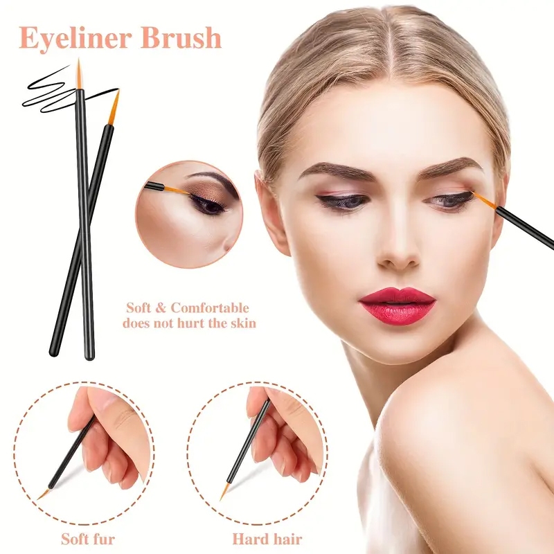 80pcs Professional Makeup Brus - Eyelash Extension Eyeliner ulasan dan harga