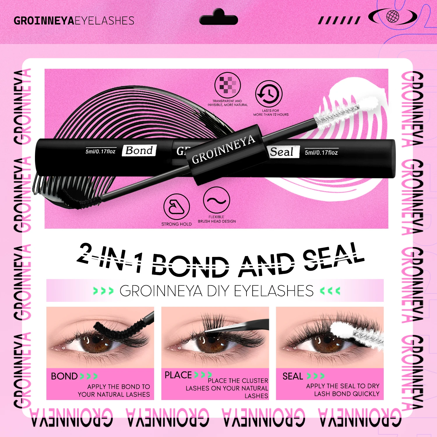 GROINNEYA Lash Clusters Kit Ca - Eyelash Extension Home Service ulasan dan harga