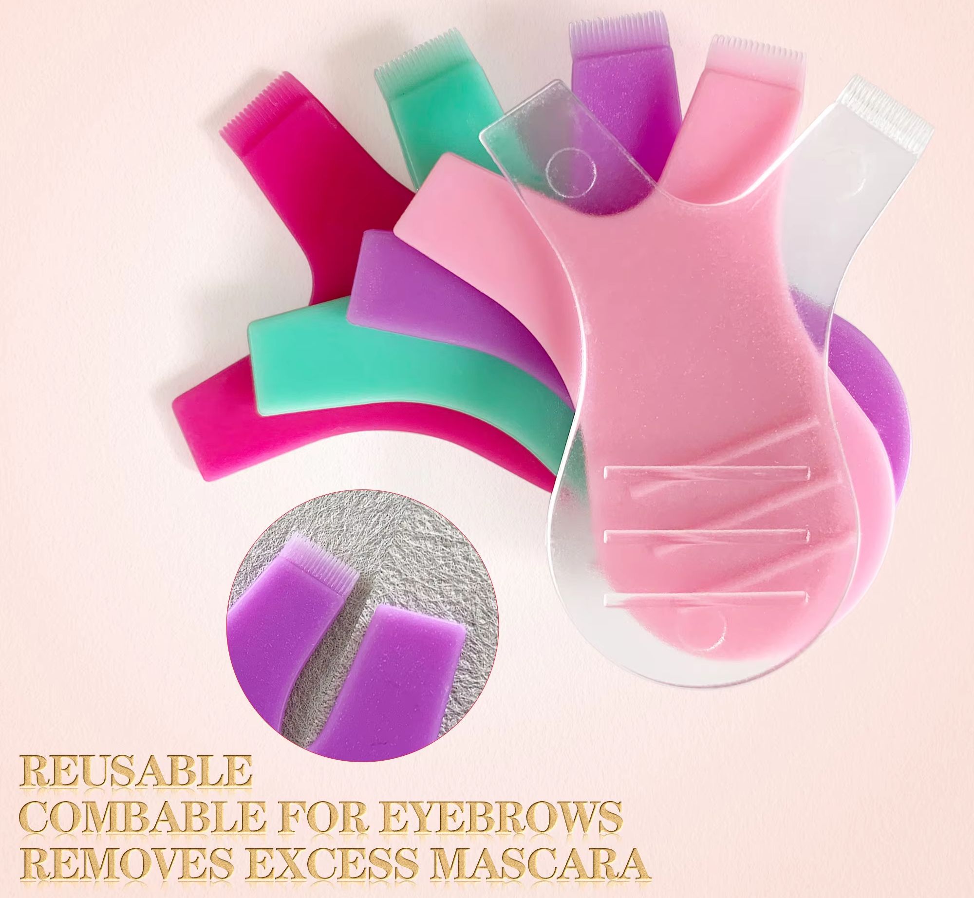 50pcs Makeup Eyelash Brushes R - Eyelash Extension Y Shape ulasan dan harga