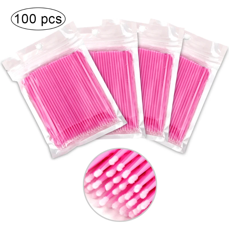 100Pcs/bag Disposable Eyelash  - Eyelash Extension Remover ulasan dan harga