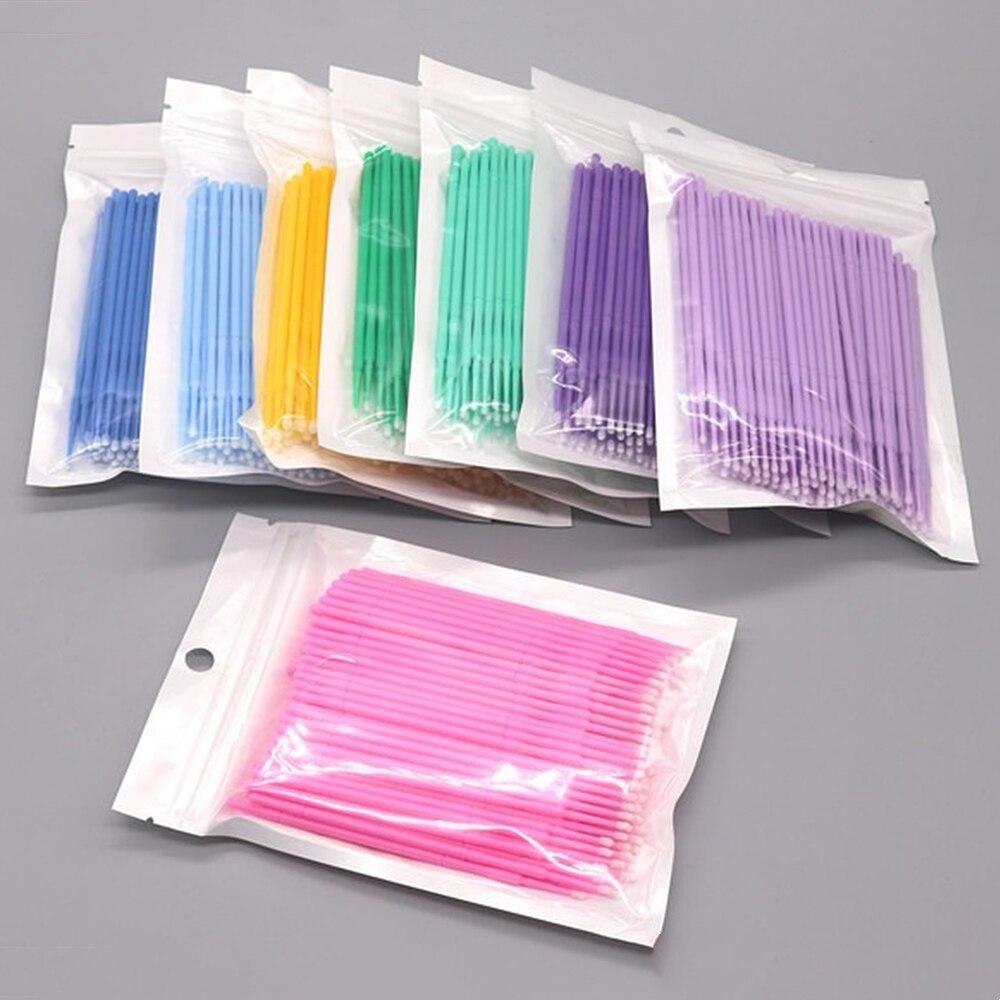 100pcs/lot Micro Brushes Make  - Eyelash Extension Usa ulasan dan harga