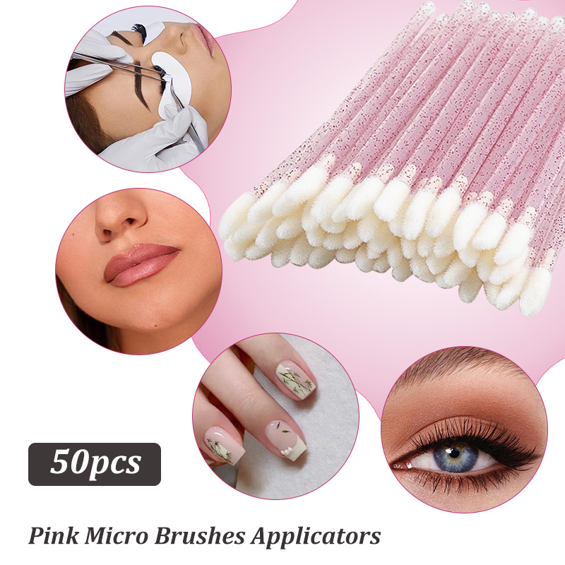 50Pcs Disposable Crystal Handl - Eyelash Extension Eyeliner ulasan dan harga