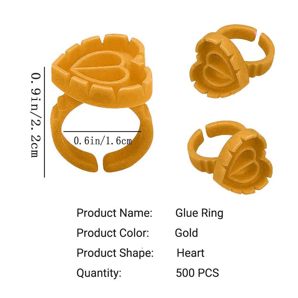 500PCS Glue Rings for Lash Ext - Eyelash Extension Usa ulasan dan harga