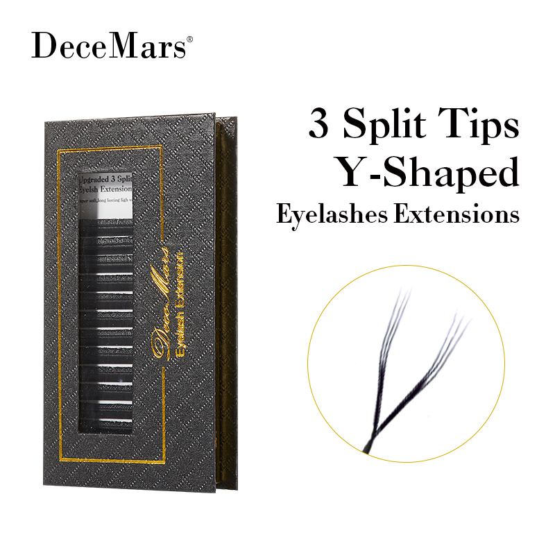 DeceMars 3 Split Tips Y-Shaped - Eyelash Extension Y Shape ulasan dan harga