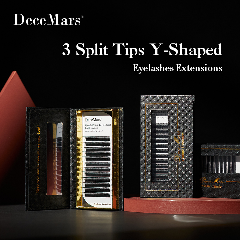 DeceMars 3 Split Tips Y-Shaped - Eyelash Extension Y Shape ulasan dan harga