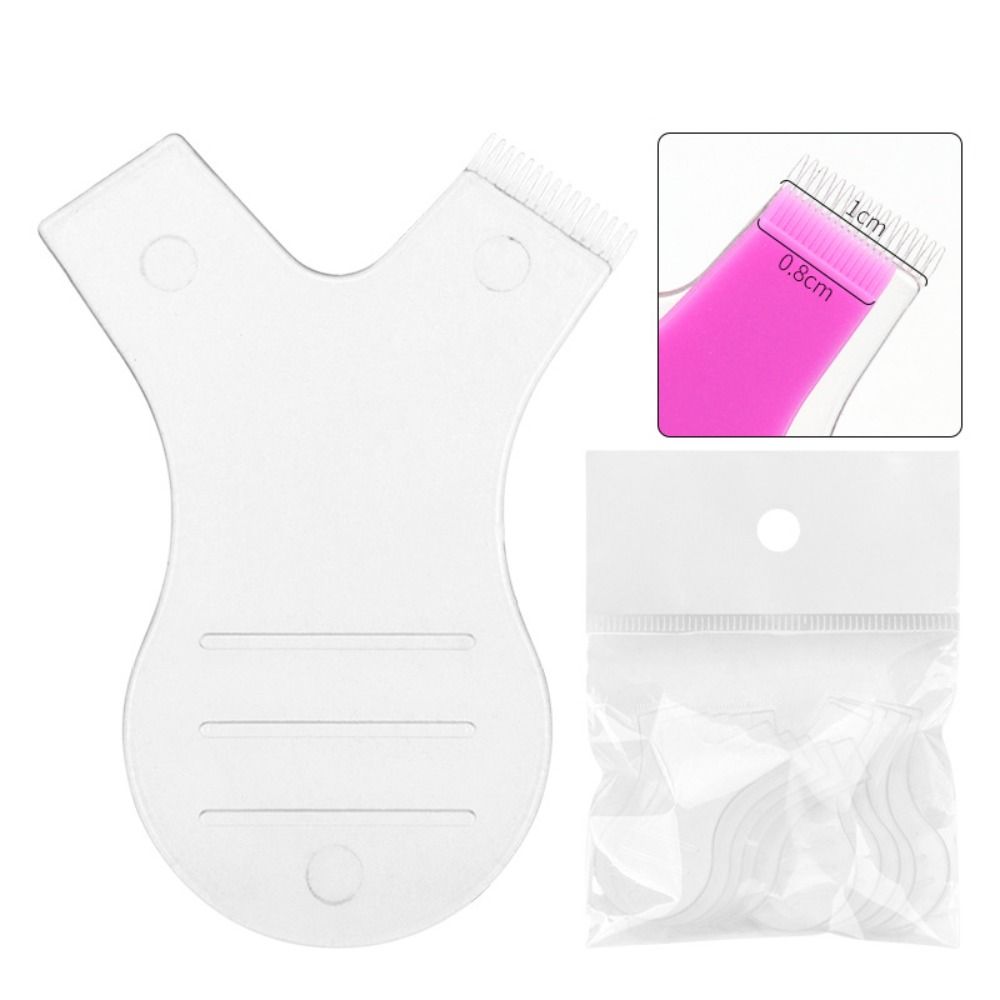 10PCS Reusable Soft Plastic Ey - Eyelash Extension Y Shape ulasan dan harga