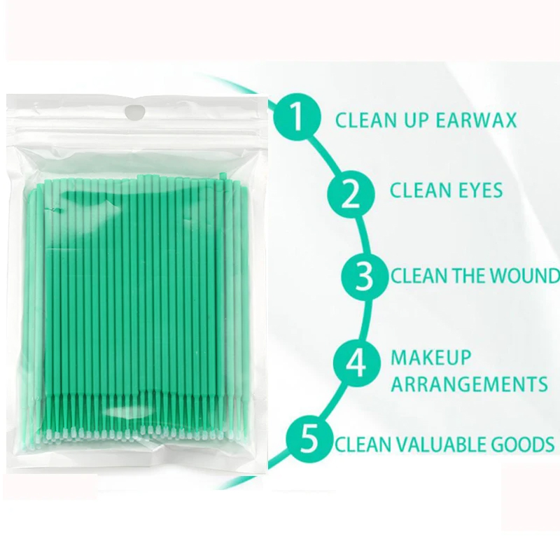 50/100PCS Disposable Micro Bru - Eyelash Extension Eyeliner ulasan dan harga