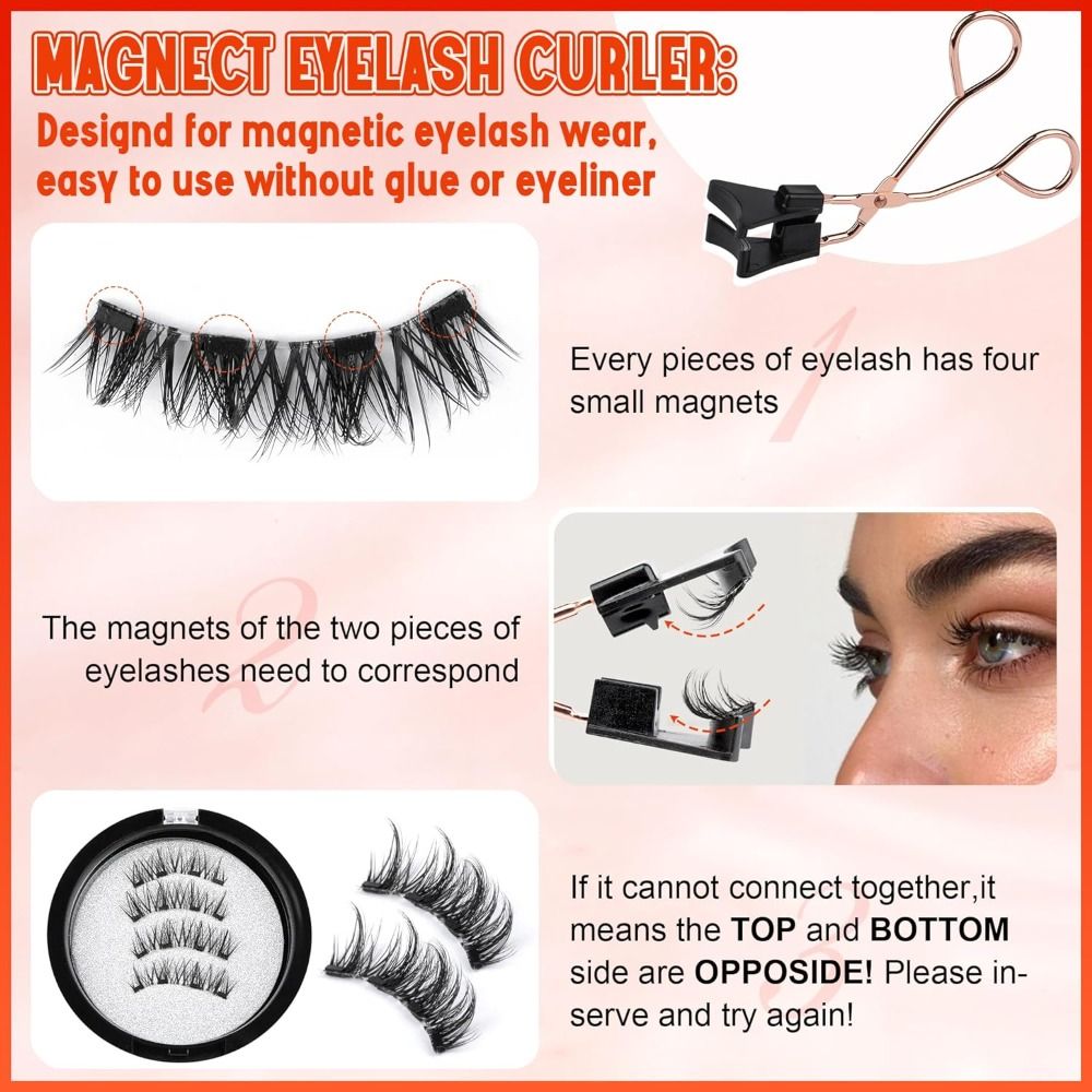 No Glue Magnetic Eyelashes Nat - Eyelash Extension Eyeliner ulasan dan harga