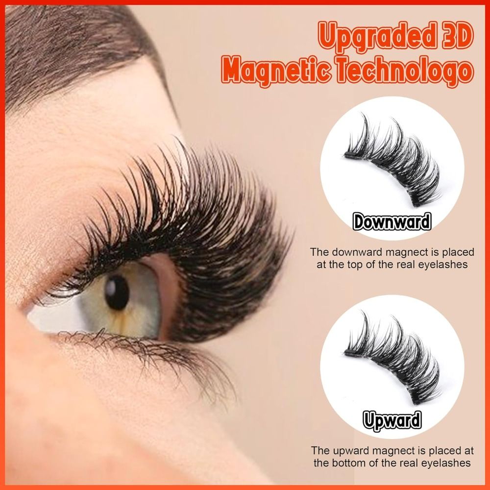 No Glue Magnetic Eyelashes Nat - Eyelash Extension Eyeliner ulasan dan harga