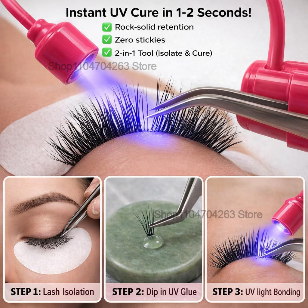 Mini UV Lash Light 180° Rotati - Eyelash Extension Led ulasan dan harga