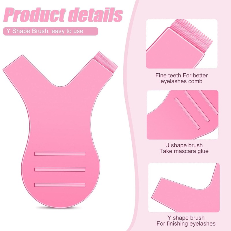 10pcs Eyelash Brushes Reuseabl - Eyelash Extension Y Shape ulasan dan harga