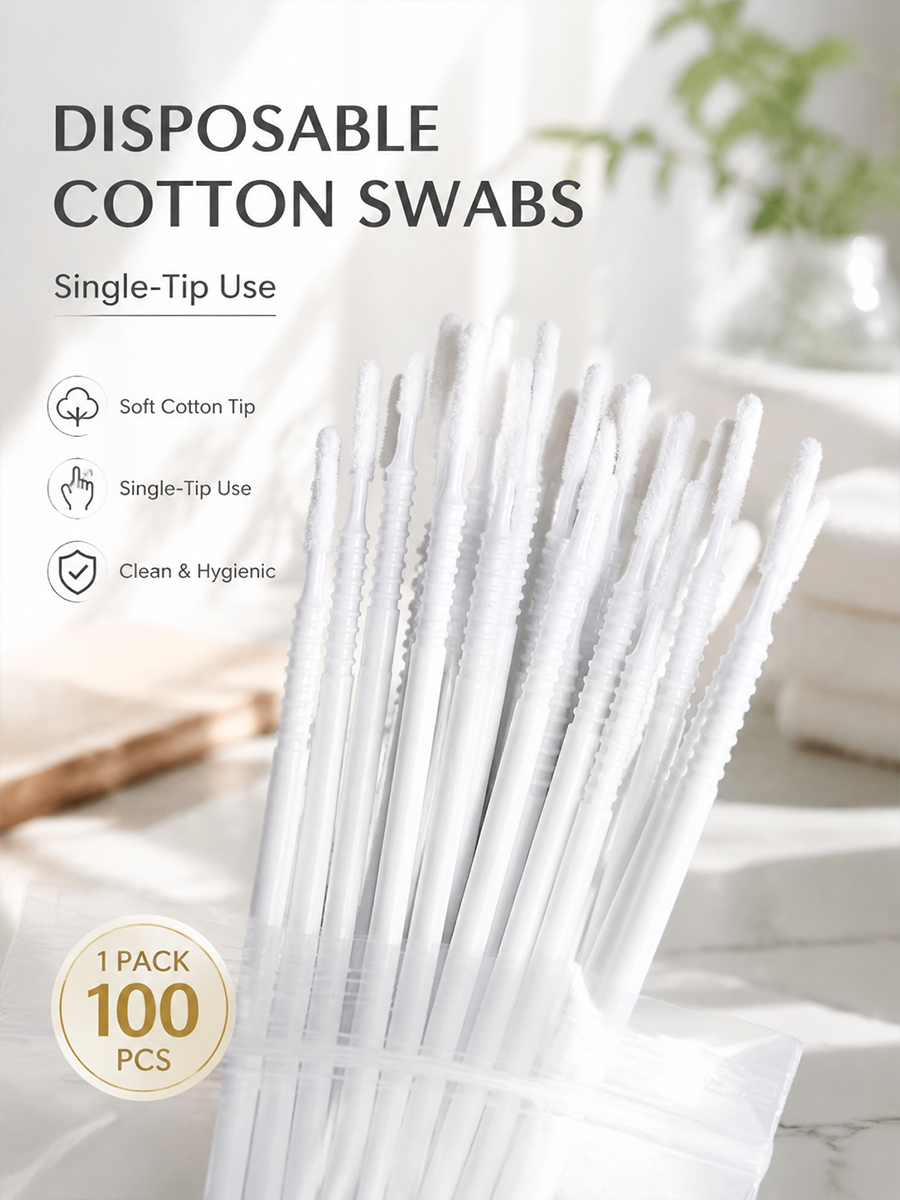 Disposable Long Cotton Swabs E - Eyelash Extension Salon ulasan dan harga
