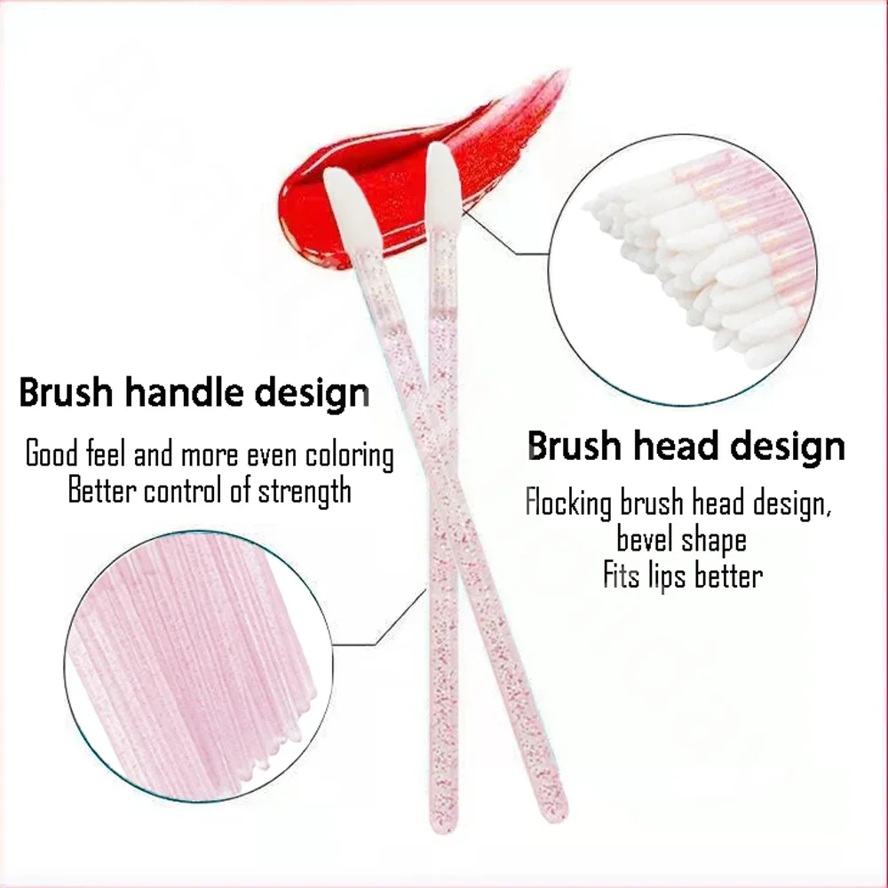 500PCS Disposable Lip Brush Ma - Eyelash Extension Eyeliner ulasan dan harga