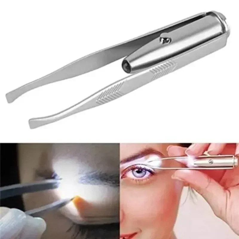 1/3Pcs Led Eyebrow Tweezers St - Eyelash Extension Led ulasan dan harga