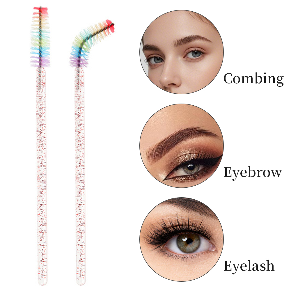 50PCS Rainbow Crystal Eyelash  - Eyelash Extension Usa ulasan dan harga