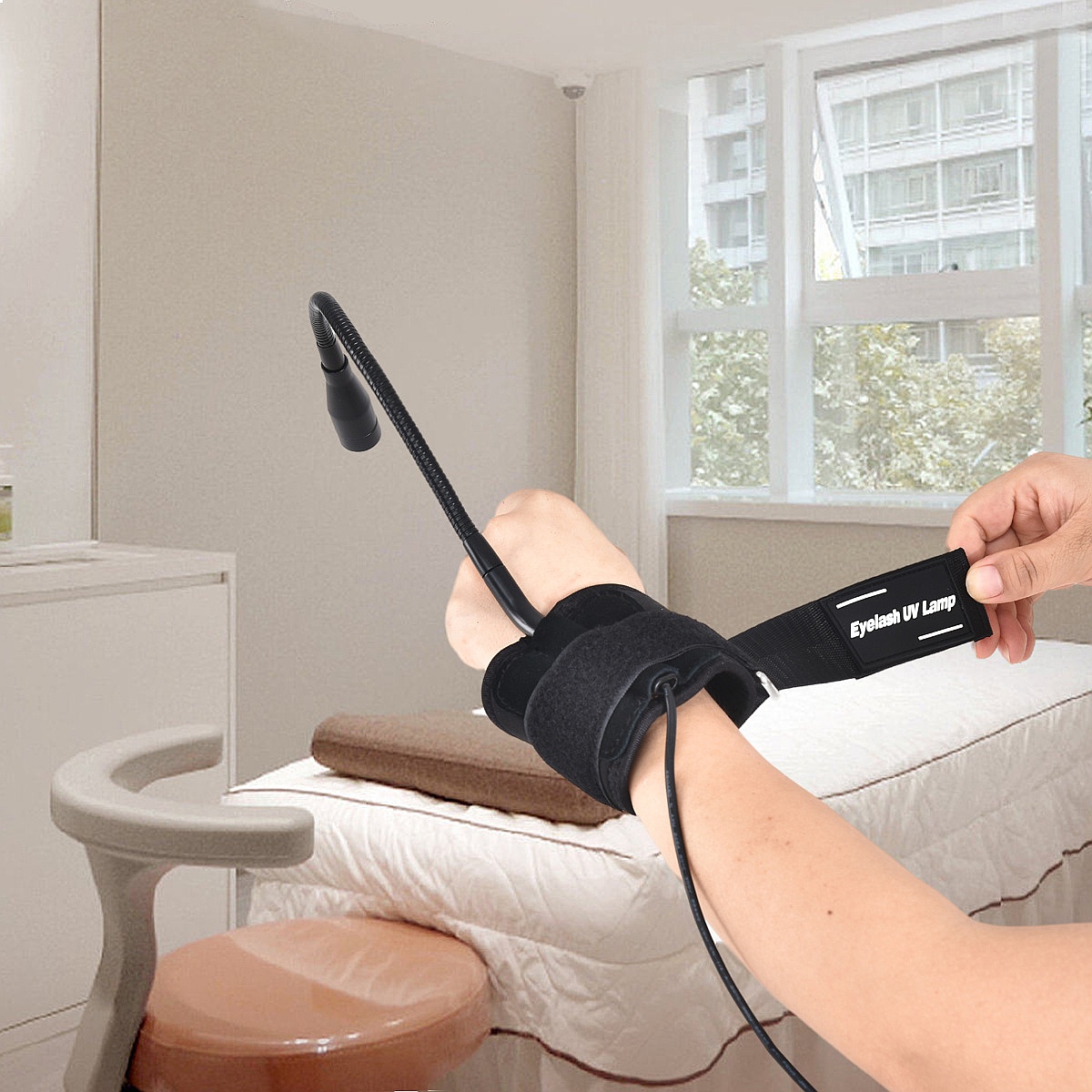LED UV Foot Pedal Eyelash Lamp - Eyelash Extension Led ulasan dan harga
