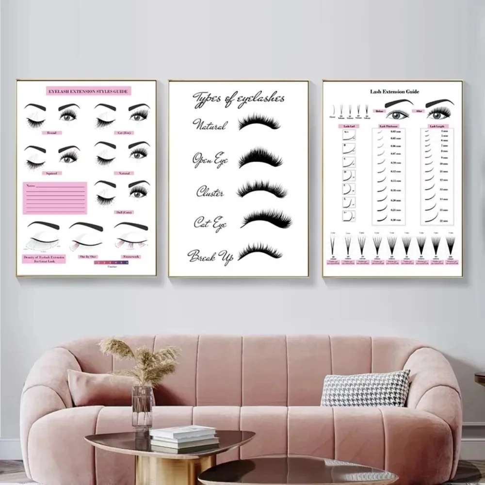 Canvas Painting HD Print Wall  - Eyelash Extension Salon ulasan dan harga