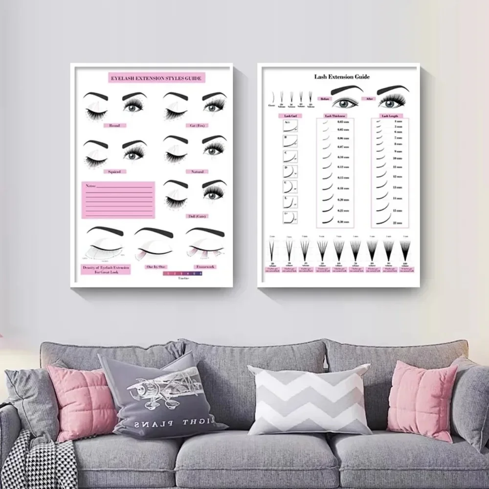 Canvas Painting HD Print Wall  - Eyelash Extension Salon ulasan dan harga