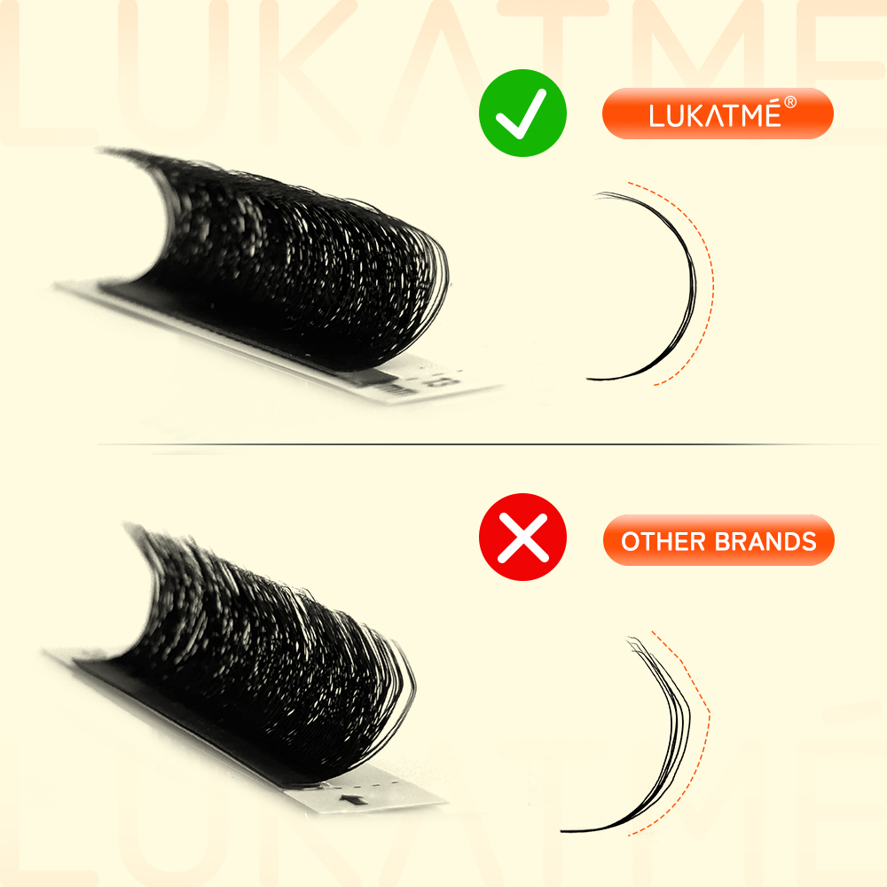 10PCS/SET LUKATME Premade Fans - Eyelash Extension Y Shape ulasan dan harga