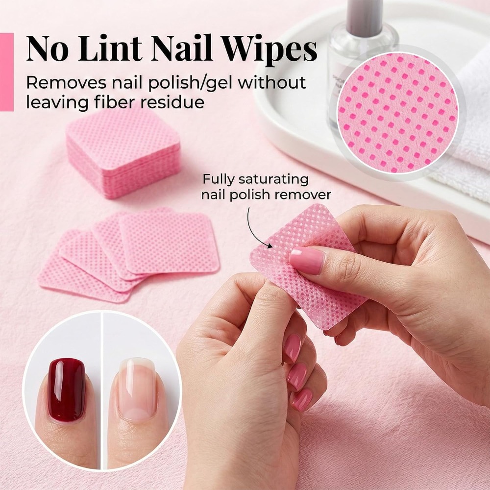 Lint Free Nail Wipes for Gel P - Eyelash Extension Remover ulasan dan harga