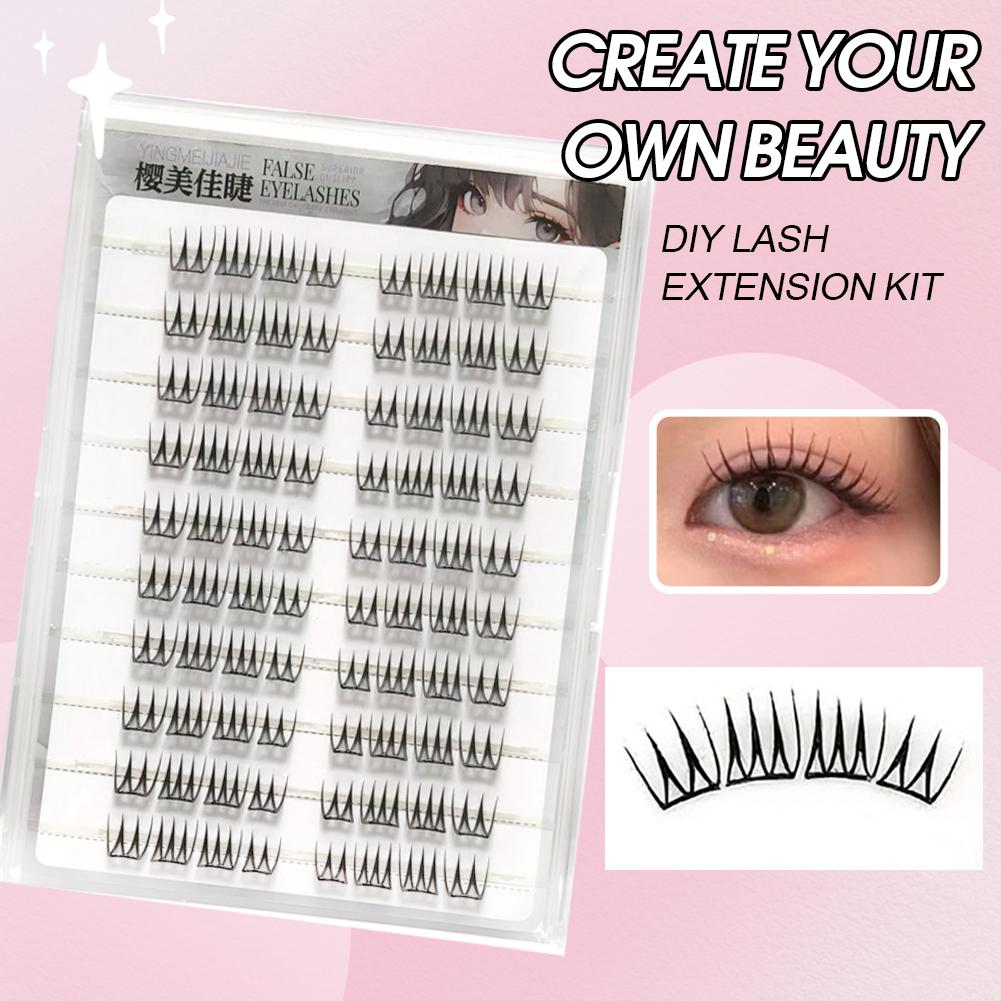 U Shape Glue-free False Eyelas - Eyelash Extension Korean ulasan dan harga