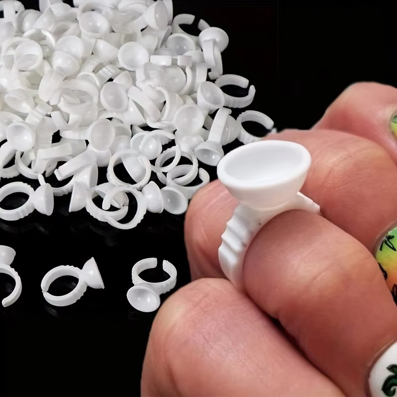 100 Disposable White Glue Hold - Lash Tray Organizer ulasan dan harga