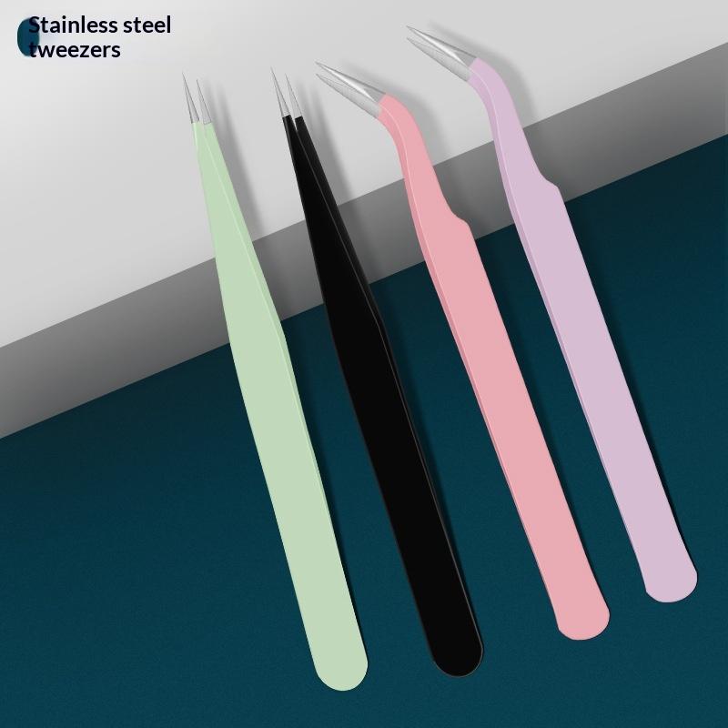 Stainless Steel Tweezers  Prec - Eyelash Extension Salon ulasan dan harga