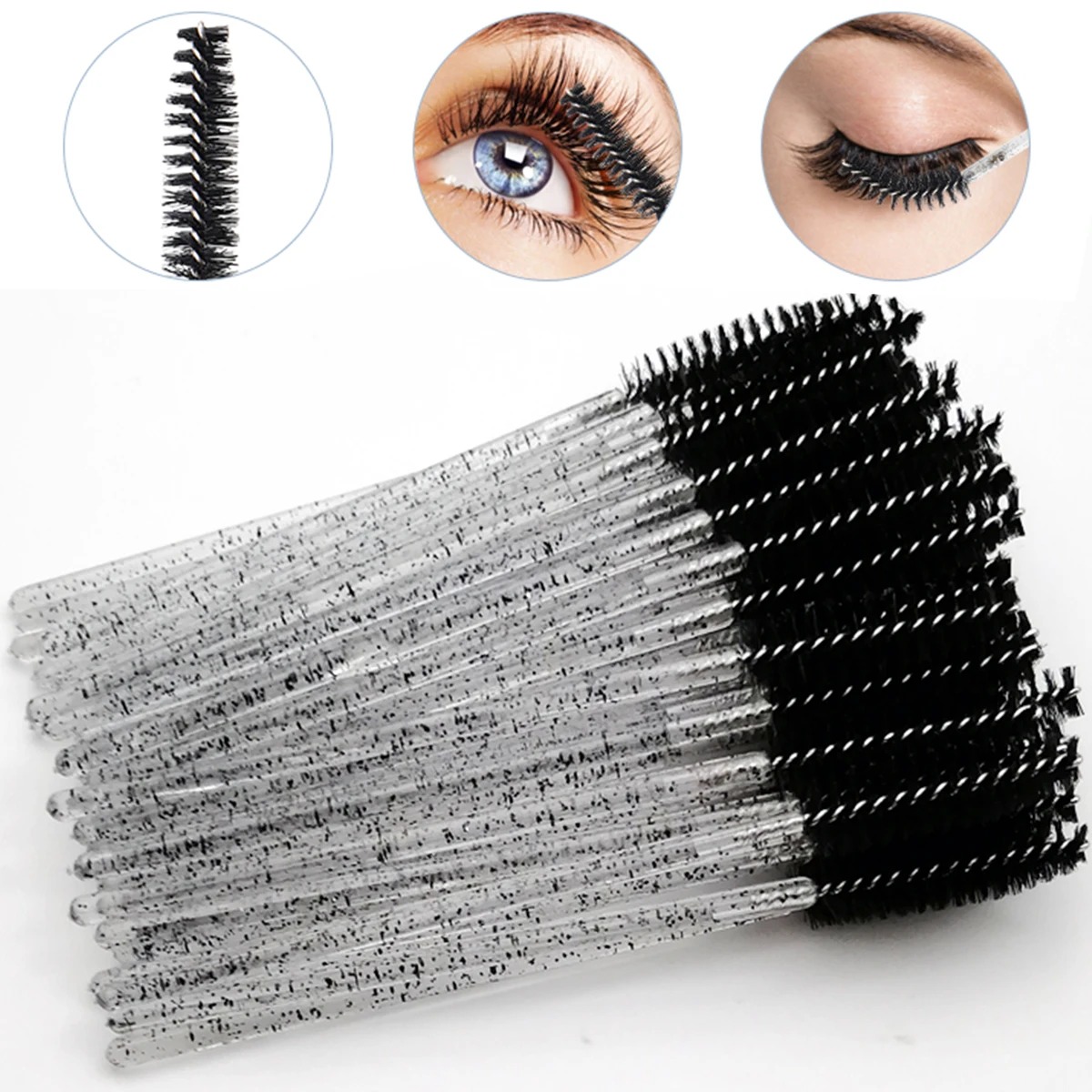 Wholesale 100PCS Mascara Spool - Eyelash Extension Salon ulasan dan harga