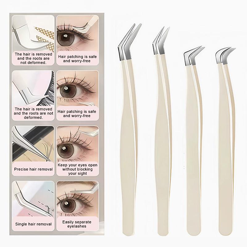 ●False Eyelash Tweezers With S - Eyelash Extension Home Service ulasan dan harga