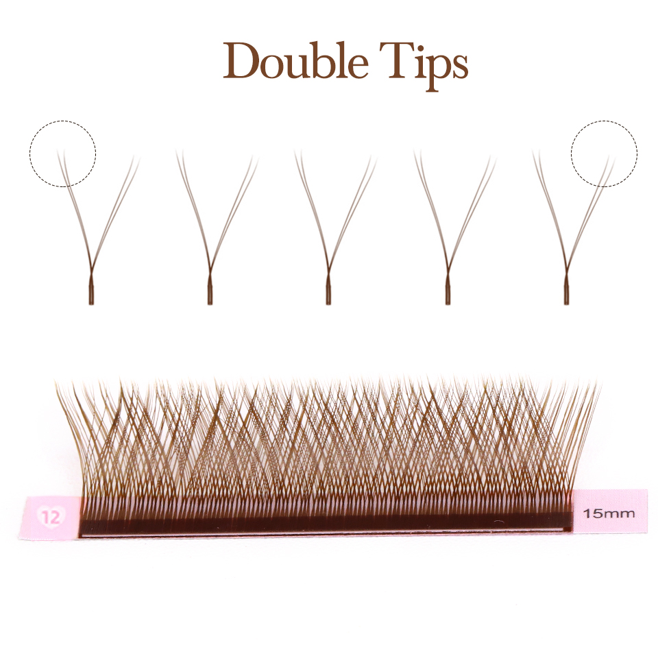 LASHPROFESSOR Black Brown YY L - Eyelash Extension Y Shape ulasan dan harga